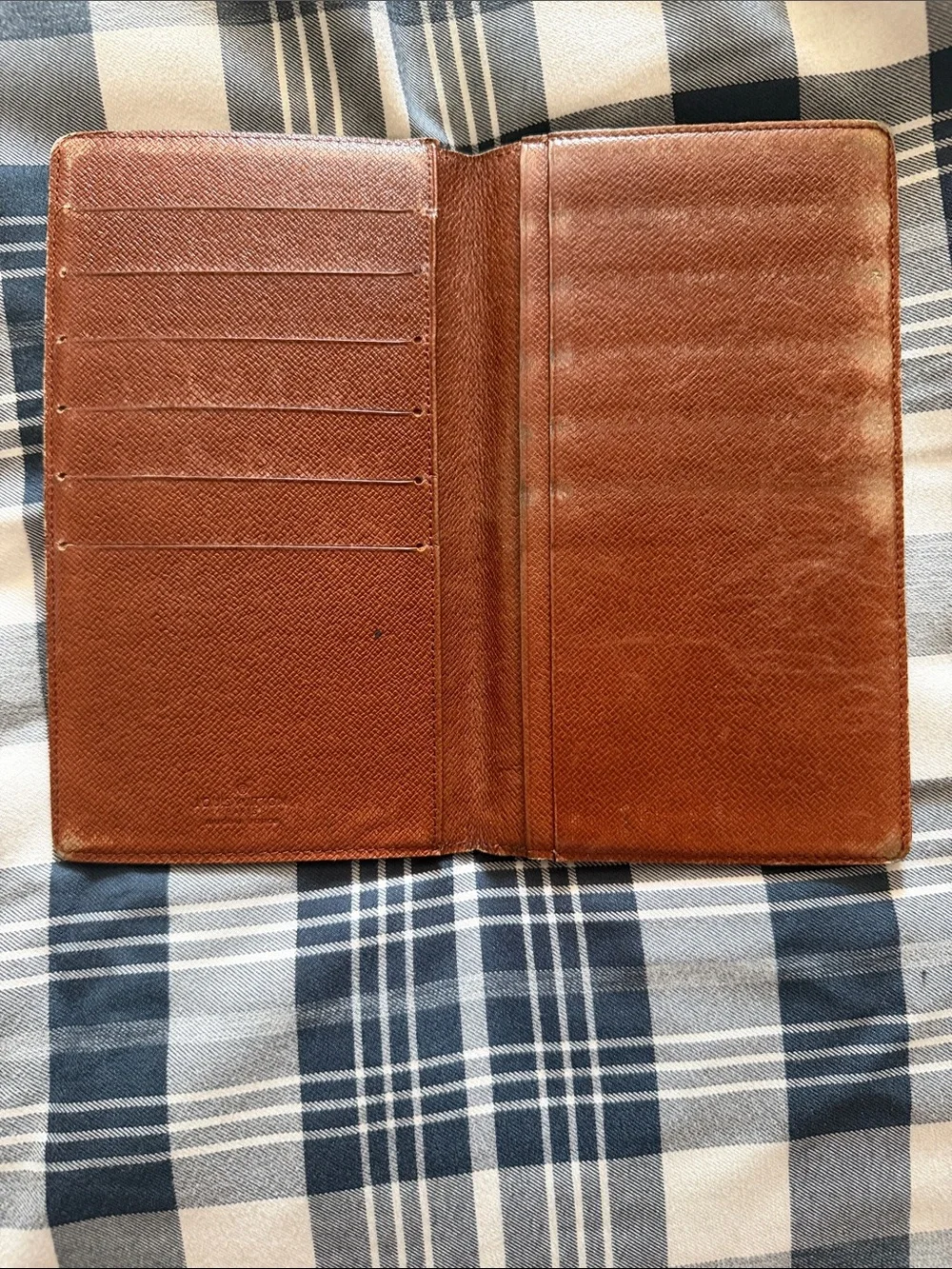 Louis Vuitton Brown/Gold Monogram Tall Card Case